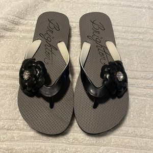 Brighton Flip Flops with Flower Detail